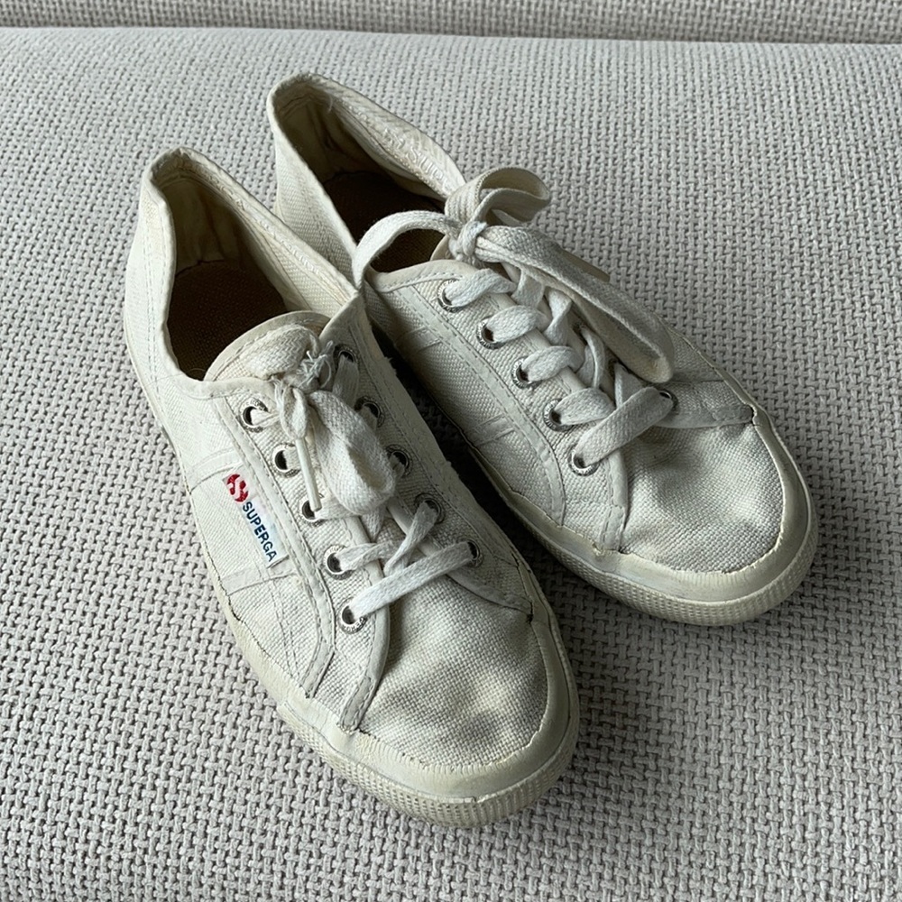 SUPERGA OFF WHITE SNEAKERS SIZE 36